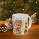 Personalized 3D Effect Christmas Mugs with Names, Gingerbread Man Coffee Mug, Custom Hot Cocoa Accent Mug Funny Christmas Gifts For Sister Friends Mom Dad Women Men 11 or 15 Oz by TinyTreasures Baby Boutique