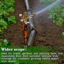 Ferraycle 2 Pieces 1/2 Inch Brass Impact Sprinkler Head with Nozzles Heavy Duty Adjustable 0-360 Degrees Impulse Sprinkler Head Lawn Watering for Yard Irrigation by GreenHaven Gardens