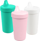 Re-Play Sippy Cups for Toddlers - 10 Oz. Reusable Spill Proof Cups for Kids, Dishwasher/Microwave Safe - Made in USA - Set of 3-3.13" x 6.25" - Fresh by TinyTreasures Baby Boutique