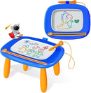 Kikidex Toddlers Toys Age 1-3, Magnetic Drawing Board, Toddler Girl Toys for 1-2 Year Old, Doodle Board Pad Learning and Educational Toys for 1 2 3 Year Old Baby Kids Birthday Gift (Dark Blue) by TinyTreasures Baby Boutique