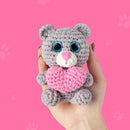 Cookie Box Crochet Kit for Beginners - Learn to Craft Amigurumi Stuffed Animals - Knitting Gift for Kids and Adults - Beginner-Friendly Yarn - Stitch-by-Stitch Video Tutorial - Bear Ted by TinyTreasures Baby Boutique