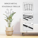 30 Inch Plant Trellis Indoor for Potted Plants 3 Pack Indoor Plant Trellis for Climbing Plants Stackable Houseplant Trellis Metal Garden Pot Trellis for Vine Ivy Support(30inch Black) by GreenHaven Gardens