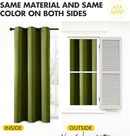 MIULEE Light Olive Green Blackout Curtains for Bedroom Living Room 96 Inches Long 2 panels, Thermal Insulated Room Darkening Drapes Grommet Top Noise Reducing Light Blocking Window Curtains 40x96 Inch by TinyTreasures Baby Boutique