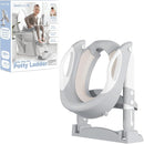 Jool Baby Potty Training Seat with 2 Step Ladder for Toddlers - Soft Cushioned Seat & Splash Guard, Adjustable Height (Gray) by TinyTreasures Baby Boutique
