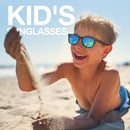 RIVBOS Kids Sunglasses Polarized UV Protection Flexible Rubber Glasses Shades with Strap for Boys Girls RBK004 by TinyTreasures Baby Boutique