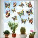20pcs Window Decals for Bird Strikes, Anti Collision Window Clings, Rainbow Reflection Window Sticker, Butterfly Style Sun Catcher Stickers for Glass Windows by CozyNest Decor