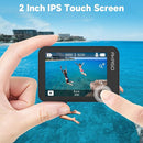 AKASO V50X Native 4K30fps WiFi Action Camera with EIS Touch Screen 4X Zoom 131 feet Waterproof Camera Support External Mic Remote Control with Helmet Accessories (with 64GB MicroSD Card) by TinyTreasures Baby Boutique