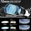 Telescope for Adults & Kids, 70mm Aperture 300mm Refractor Telescope, Portable Travel Refractor Telescopes for Astronomy Beginners with Tripod, Phone Adapter by TinyTreasures Baby Boutique