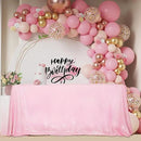 SquarePie Sequin Tablecloth 60 x 120 Inch Pink Sparkly Table Linen for Wedding Party by CozyNest Decor