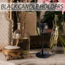 Vintage Black Candelabra Candle Holders for Fireplace & Dining by CozyNest Decor