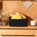 Small Storage Baskets for Organizing | Closet Organizer Bins | Shelf Toy Basket | Woven Rope Baskets | Cube Decorative Box | Shallow Basket | 11.5x7.5x4.7” | 3 Packs Black by GreenHaven Gardens