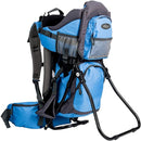 ClevrPlus Canyonero Camping Baby Backpack Hiking Kid Toddler Child Carrier with Stand and Sun Shade Visor, Blue by TinyTreasures Baby Boutique