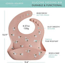 Loulou Lollipop Soft, Waterproof Silicone Feeding Bib for Babies and Toddlers by TinyTreasures Baby Boutique