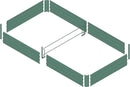 8x4x1ft Metal Raised Garden Bed Kit，Galvanized Garden Bed Box for Vegetables, Flowers, Herbs, and Succulents,240 Gallon Capacity - Green by GreenHaven Gardens