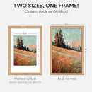 Homeforia 8x12 Picture Frame Wood, High End Natural Oak 8 x 12 Light Wooden Frames with Mat 6 by 8 inch Photo, 8by12 Frame Matted to 6x8 Art, Wall or Tabletop Frame, Tempered Glass, Wall Kit, Set of 1 by CozyNest Decor