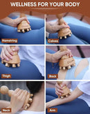 ONUEMP Cellulite Massage Tool, Wood Therapy Massage Tools Lymphatic Drainage Massager, Maderoterapia Kit Colombiana Lipedema Massagers Meridian Brush for Fascia Release, Body Sculpting by CozyNest Decor