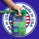 Commercial Grade Lawn Fertilizer with Iron- Liquid Fertilizer Spray- Nitrogen and Iron for Deeper Green Turf- Any Grass Type - Simple Lawn Solutions - Lawn Energizer - 32 Ounce by GreenHaven Gardens