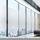 Window Privacy Film with Installation Tools, Static Cling, Anti UV, Heat Control, Ideal for Home Shower Office Glass Door (White Frosted【Glue-Free】, 45.2X78.7Inch) by CozyNest Decor