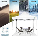 COBIZI 10x10 Pop Up Canopy Tent 10x10 Easy up Canopy, Heavy Duty Outdoor Canopy UPF 50+ All Weather Waterproof Instant Party Tents for Parties Gazebo with Handbag, White(Windproof Upgraded) by GreenHaven Gardens
