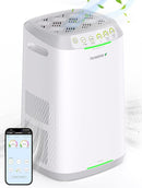 Nuwave Air Purifiers for Home Large Room, Washable and Reusable Bio Guard Filter, Air Purifier for Smoke, Dust, Pollen, Removes up to 100% Particles 3x Smaller Than HEPA, Sleep Mode by TinyTreasures Baby Boutique