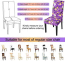 JQinHome Purple Halloween Chair Slipcover, Spider Web Chair Covers Set of 6, High Stretch Washable Chair Protector Cover for Dining Room, Kitchen,Home Party,Wedding Ceremony(Purple Candy,6PC) by CozyNest Decor