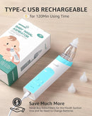 GROWNSY Nasal Aspirator for Baby with Protection Mode, Electric Nose Suction for Baby, Automatic Baby Nose Sucker with 3 Silicone Tips, Adjustable Suction Level, Music and Light Soothing Function by TinyTreasures Baby Boutique