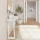 Plank+Beam Solid Wood Console Table, 46.25 Inch, Sofa Table, Narrow Entryway Table for Hallway, Behind The Couch, Living Room, Foyer, Easy Assembly, White by CozyNest Decor
