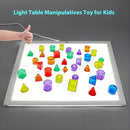 3D Geometric Solids 60 Pcs for Kids Translucent Geometric Shapes for Geometry Beginnings,Light Table Manipulatives Toy Math Helper School Supplies by TinyTreasures Baby Boutique