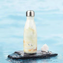 Insulated Water Bottles,12 oz Double Wall Stainless Steel Vacumm Metal Flask for Sports Travel,Marble Jade by CozyNest Decor