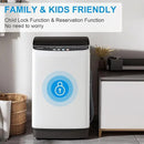 17Lbs Portable Washing Machine with10 Washing Programs, 2.2 Cu. Ft. Full Automatic Washer and Spinner Combo, Compact Laundry Washer Spinner for Apartment RV Dorm (2.2Cu. Ft)