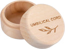 Umbilical Cord Memorial Box Engraved Wooden Round Newborn Wood Case Baby Keepsake Tooth Box Fetal Hair Memorial Storage Container Carved Baby Fetal Hair Case for Babys Shower Pregnancy Christen Gift by TinyTreasures Baby Boutique
