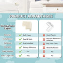 12 Pack Corner Protector Baby Proofing Edge and Corner Guards, Soft Safety Pre-Taped Rubber Foam Furniture Bumpers for Fireplace, Table, Stair, Cabinet (Off White) by TinyTreasures Baby Boutique