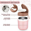 3 Pcs Insulated Food Container for Kids 15.2 oz Portable Stainless Steel Vacuum Insulated Kids Food Jar Leakproof Wide Mouth Soup Containers with Lids and Folding Spoon for Adults Kids by TinyTreasures Baby Boutique