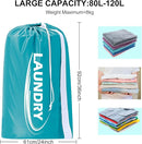 Sylfairy 2 Pack XL Laundry Bag with Strap,Heavy Duty Travel Laundry Bag,Rip-Stop Dirty Clothes Shoulder Bag with Drawstring,Easy Fit a Laundry Hamper or Basket Travel Essentials by TinyTreasures Baby Boutique