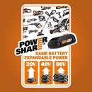 WORX Nitro 40V 21" Cordless Lawn Mower w/Aerodeck & Intellicut, Brushless Electric Mower Up to 1/2 Acre, Push Lawn Mower w/ 7-Position Height Adjustment WG752 – Batteries & Charger Included by GreenHaven Gardens