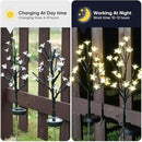 Solar Garden Lights Waterproof, Solar Outdoor Lights Decorative 4Pack, 80Led Solar Powered Flowers Garden Decor, Outdoor Fairy Lights for Yard,Pathway,Lawn,Outside,Garden Decorations by CozyNest Decor
