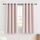 NICETOWN Pink Blackout Curtains for Nursery, 100% Blackout Thermal Insulated Window Drapes Room Darkening Curtains for Girls Baby Bedroom with Grommet Top, 52 x 63 Inch Long, 2 Panels by TinyTreasures Baby Boutique