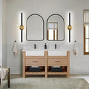 BONLICHT Bathroom Light Fixtures Over Mirror 24 Inch, 12W 350°Rotatable Dimmable 2700-5500K LED Wall Vanity Light Bar Black and Brushed Brass Modern Bathroom Vanity Lights picture and display lighting by CozyNest Decor