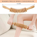 Wood Massage Roller Wood Therapy Massage Tools Body Roller Cellulite Roller Fascia Blaster Wooden Massager for Lymphatic Drainage, Maderoterapia, Pain Relief(Curved) by CozyNest Decor