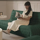 Luxury Sofa Couch Chair, Lazy Floor Seating, Fireside Bean Bag Chair, Ergonomic Tatami Sofa Lounger for Living Room, Bedroom, Office, Loveseat, Green by CozyNest Decor