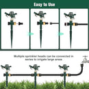 2 Packs Green Garden Sprinklers, Zinc Alloy Water Bird Sprinkler on Metal Base, Adjustable 360 Degree Lawn Irrigation for Yard by GreenHaven Gardens
