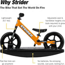 Strider 12” - Helps Teach Baby How to Ride a Balance Bicycle - for Kids 6 Months to 4 Years - Easy Assembly & Adjustments by TinyTreasures Baby Boutique