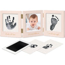 Inkless Baby Handprint and Footprint Kit for Newborn - Baby Footprint Kit, Newborn Keepsake Nursery Picture Frame,Dog Paw Print Maker,Personalized Gifts for New Mom,Showers & Registry(Petal Pink/Gold) by TinyTreasures Baby Boutique