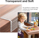 Baby Proofing 26.2ft Long (2.32" Wide),Clear Corner Protectors,Soft Edge Protectors Corner Guards Furniture Corner&Edge Safety Bumpers with Upgraded Strong Adhesive for Sharp Furniture & Table Edges by TinyTreasures Baby Boutique