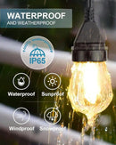 Lightdot 96FT (2x48FT) Outdoor Led Patio Lights,Led String Lights with Shatterproof Edison Vitage Bulbs, Commercial Grade Hanging Light for Patio Cafe Bistro Backyard by GreenHaven Gardens