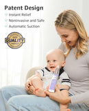 GROWNSY Nasal Aspirator for Baby, Electric Baby Nose Sucker, Automatic Nose Cleaner with Larger Suction Chamber and More Powerful Suction, Music and Light Soothing Function, Purple by TinyTreasures Baby Boutique