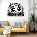 Custom Butterfly Metal Sign,Personalized Butterfly House Number Signs,Personalized Gardener Name Sign,Garden Patio Wall Decor (Style-2) by GreenHaven Gardens