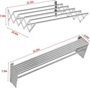 Guevara Wall Mounted Clothes Drying Rack,Stainless Steel Foldable Drying Rack for Laundry Room/Bathroom Tower，Easy to Install 31-inch Rod, 120 lbs Large Capacity- Indoor and Outdoor Use by CozyNest Decor