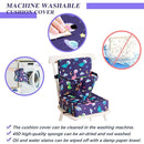 Toddler Booster Seat for Dining Table, Dinosaur Booster Seat for Table with Backrest and Adjustable Seat Belts Non-Slip Bottom Portable Booster Seat Increasing Cushion for Kid Baby Eating Travel Home by TinyTreasures Baby Boutique