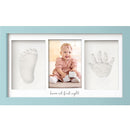 Baby Hand and Footprint Kit - Clay Handprint Keepsake Frame, Newborn Nursery Picture Frame, Personalized New Mom Gifts for Baby Shower & Registry (Sky Blue) by TinyTreasures Baby Boutique